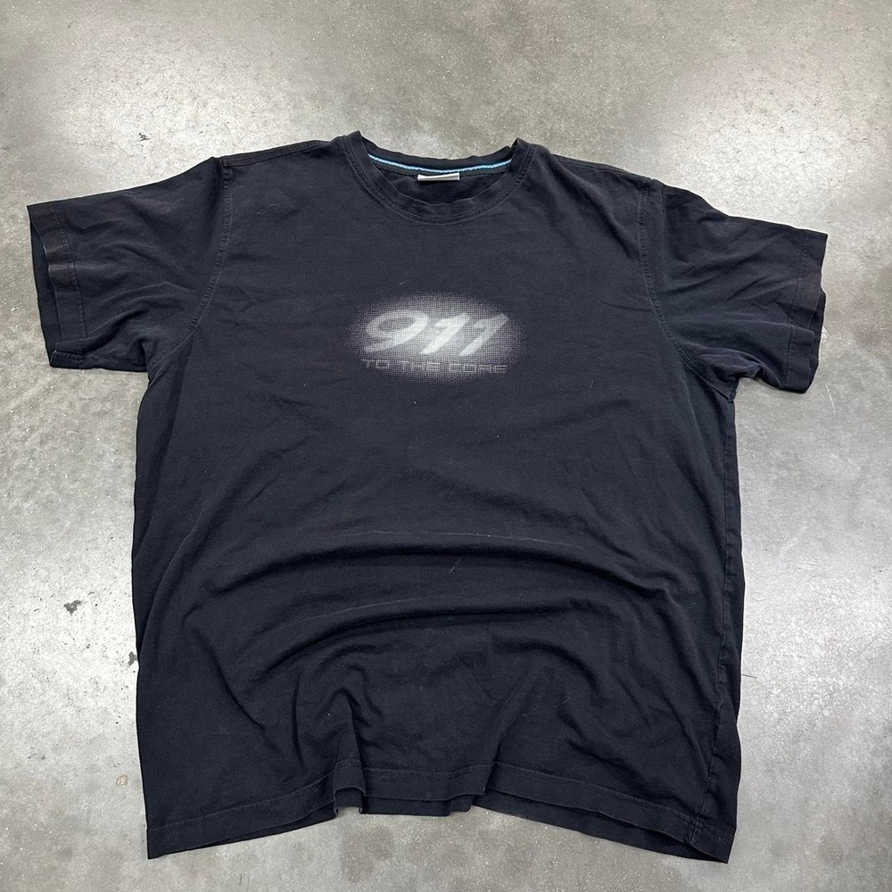 Porsche designs 911 black cotton t-shirt Size Lg